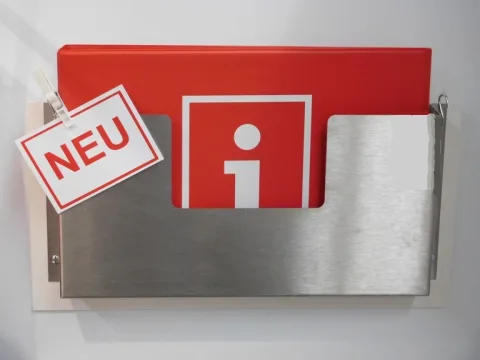 Edelstahl Wandhalter Ringordner DIN A3 querformat