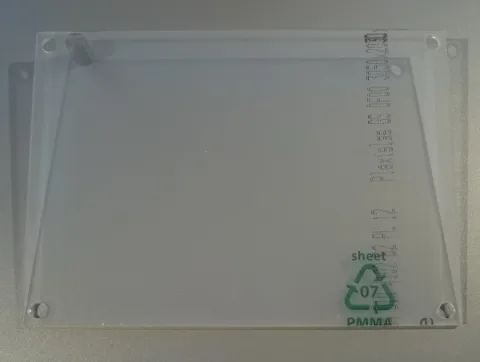Acrylglas Zuschnitte in DIN A2 Format (420x594mm)