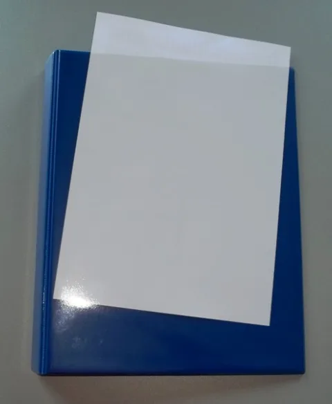 HOCHWASSERSCHUTZ  Ringordner DIN A4 hoch blau, 2 Klarsichttaschen