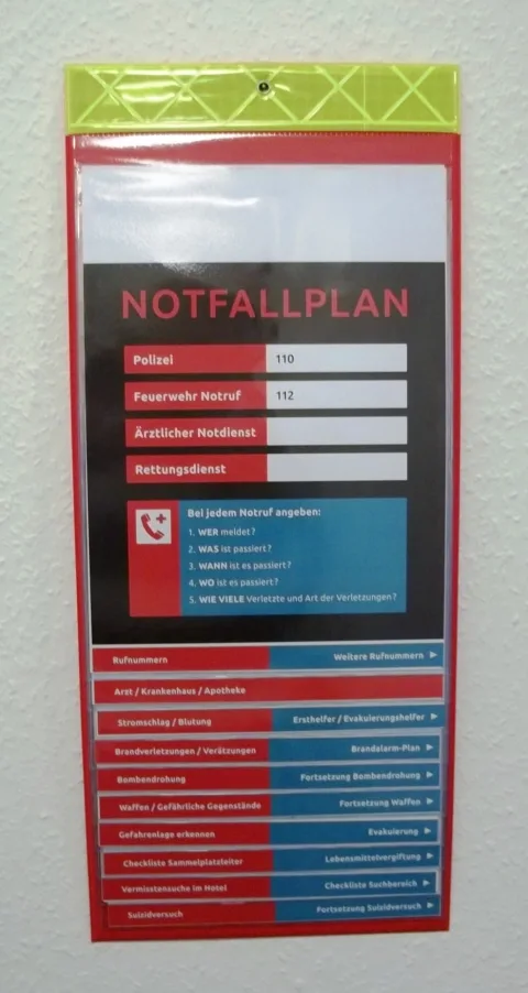 HOTEL-Notfall-Orgaboard incl. Formblätter