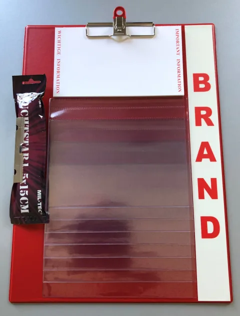 Brandschutzboard rot